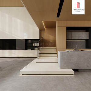 Carreaux de porcelaine antidérapants aspect bois <span class=keywords><strong>rustique</strong></span> pour sol et mur de salle de bain, avec accents en brique réfractaire - Product Image 3