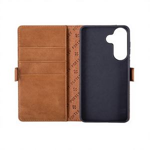 Portefeuille en cuir véritable à vente chaude, étui de <span class=keywords><strong>téléphone</strong></span> pliable, porte-cartes, protection d'écran pour fabricant - Product Image 3