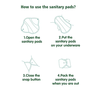 Ensemble de Serviettes Hygiéniques Lavables et Réutilisables en Polaire Rose Personnalisées – Serviette Menstruelle <span class=keywords><strong>Lavable</strong></span> et Réutilisable en Coton - Product Image 6