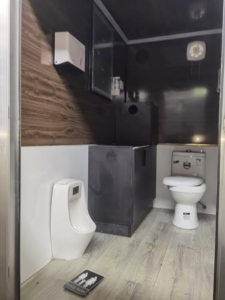 Recentemente europeo Sandbeach Mobile prefabbricato rimorchio da bagno portatile modulare servizi igienici mobili per campeggio partito fatto pannello Sandwich - Product Image 6