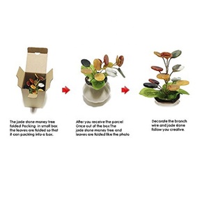 Árbol de la vida Feng Shui, piedra de Jade, dinero, Reiki, cristal curativo, árbol Feng Shui, decoración artística, regalos - Product Image 2