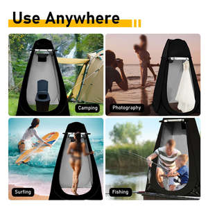 Tente d'urgence pliante de <span class=keywords><strong>douche</strong></span> de <span class=keywords><strong>camping</strong></span> en plein air personnalisée pour adultes, <span class=keywords><strong>camping</strong></span>, randonnée, intimité - Product Image 4