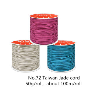 N. ° 72-cordón de nailon de 100m/rollo de 0,8mm, cordón de Jade de Taiwán, cordón de macramé con nudo chino para pulsera artesanal, collar, cordón para teléfono - Product Image 3