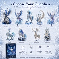 Kit DIY de poupées 3D perlées, multi-styles, faune céleste, ensemble de perles de cristal, convivial pour les débutants, kit de loisirs relaxant