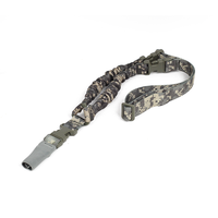 Sangle tactique TONMO à motif camouflage, en polyester élastique de 8 mm, réglable, robuste, à dégagement rapide, sangle tactique à point unique