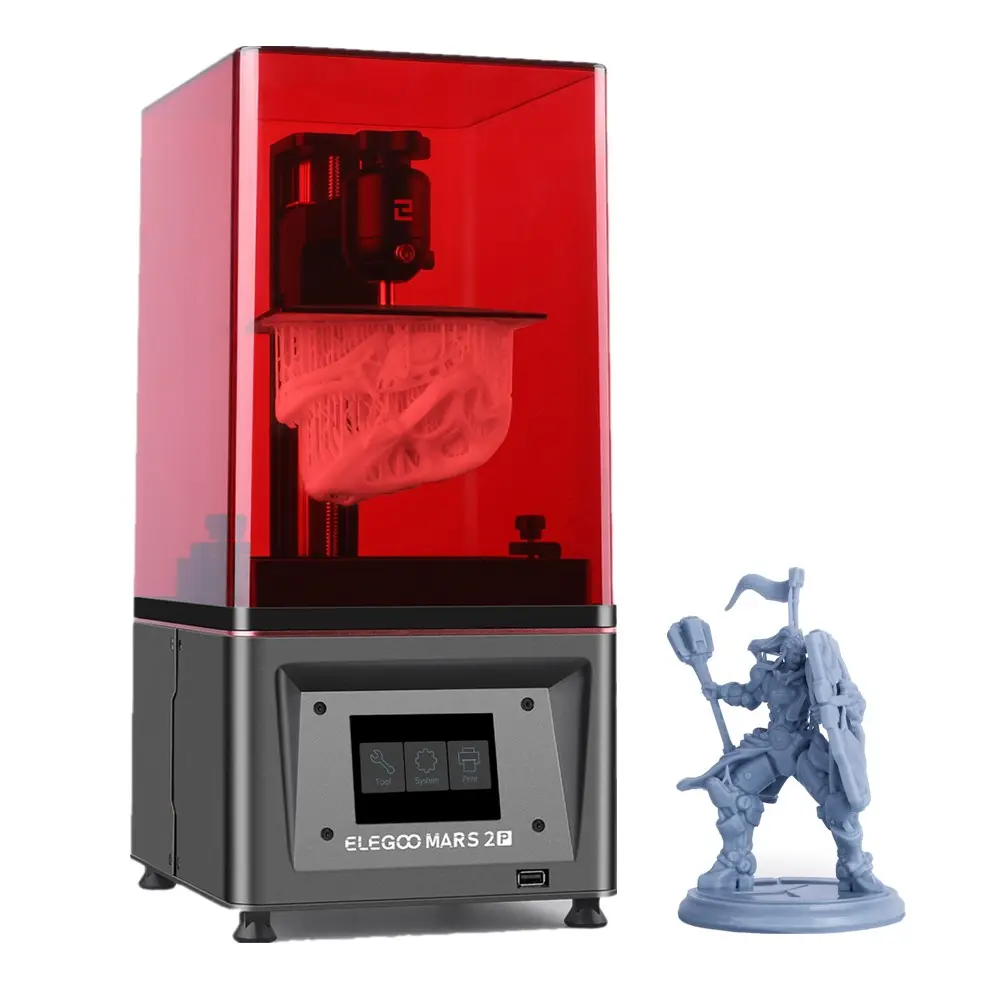ELEGOO Mars 2 Pro 3D-Drucker 200*70*155cm 6,08 Zoll LCD 3D-Drucker UV-Photo härtung 3D-Drucker Harz 3D-Drucker imprima nte 3d