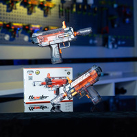 Pistolet lanceur de pétards Factory Delta MP7 en plastique, alimenté par piles, jouet de tir à balles souples