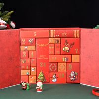 Personalisierbare Leere Karton-Minischubladenbox 24-Tage-Countdown Stabiler Schokoladen-Adventskalender Verpackungsbox mit Eigenem Logo