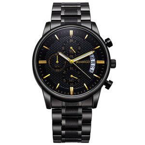 BOAMIGO nouvelle montre à Quartz <span class=keywords><strong>de</strong></span> sport pour hommes étanche pleine robe en acier chronographe bande en acier inoxydable <span class=keywords><strong>montres</strong></span> <span class=keywords><strong>de</strong></span> Style d'affaires - Product Image 4