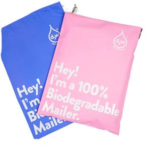 Buste Postali Biodegradabili Eco-Friendly 8x12 Pollici Blu Notte Rosa Pallido, Spedizione in Giornata per Abbigliamento, Disponibili in Magazzino USA - Product Image 1