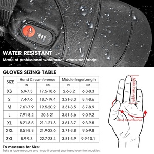 Termal Rüzgar Geçirmez Su Geçirmez Kış Eldivenleri Dokunmatik Ekranlı Sıcak Eldivenler Hakiki Kürk Eldivenler Eldivenler Elektrikli Deri Eldivenler - Product Image 6