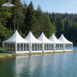 Tente de réception en PVC de haute qualité pour événements, mariages, salons professionnels, pagode extérieure, <span class=keywords><strong>barnum</strong></span>, tente de mariage, 3x3m, 4x4m, 5x5m - Product Image 5