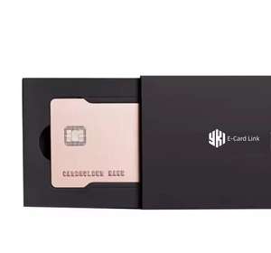 Tarjeta de PVC de diseño personalizado Ntag213 NFC Boda de lujo VIP Tarjeta de regalo de agradecimiento Código de barras Pantalla de código QR Cordón magnético Serial - Product Image 2