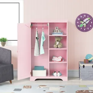 Armoire pour enfants Armoire avec <span class=keywords><strong>porte</strong></span> et étagères Armoire pour enfants Armoire à vêtements - Product Image 2
