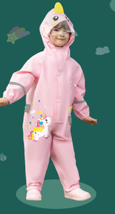 <span class=keywords><strong>Traje</strong></span> <span class=keywords><strong>Impermeable</strong></span> para Niños, Protección Completa, Ribete Reflectante y Bolsa de Almacenamiento Gratis para Diversión al Aire Libre bajo la Lluvia - Product Image 3