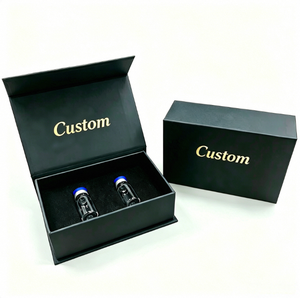 Scatole Nere per Fiale di Peptidi con Lamina Dorata, Custodia per Peptidi con Inserto in Schiuma Personalizzato, Confezione Protettiva per Fiale Singole da 3ml/5ml - Product Image 4