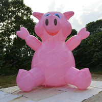 Prix d'usine, cochon gonflable géant pour la publicité