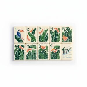 Jeu de cartes Mahjong de luxe personnalisé en acrylique moderne, 160 cartes, thème Été ensoleillé américain, pour un sourire éclatant, respectueux de l'environnement - Product Image 3
