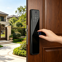 Serrure de porte intelligente à commande par application Tuya, serrure de porte électronique numérique à empreintes digitales avec caméra pour la maison, directement de l'usine