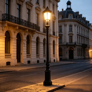 Lampadaire LED extérieur de style européen antique pour cour, étanche IP65, en aluminium moulé sous pression - Product Image 2