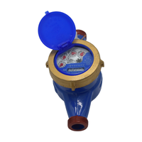 Compteur d'eau mécanique multi-jets à corps en fonte, type sec, 20 mm, pour projets de rénovation de l'eau potable des villages