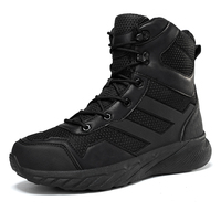 Bottes tactiques pour hommes pour l'été, l'hiver, le printemps, la randonnée et le cyclisme bottes de combat avec bout rond style Chelsea