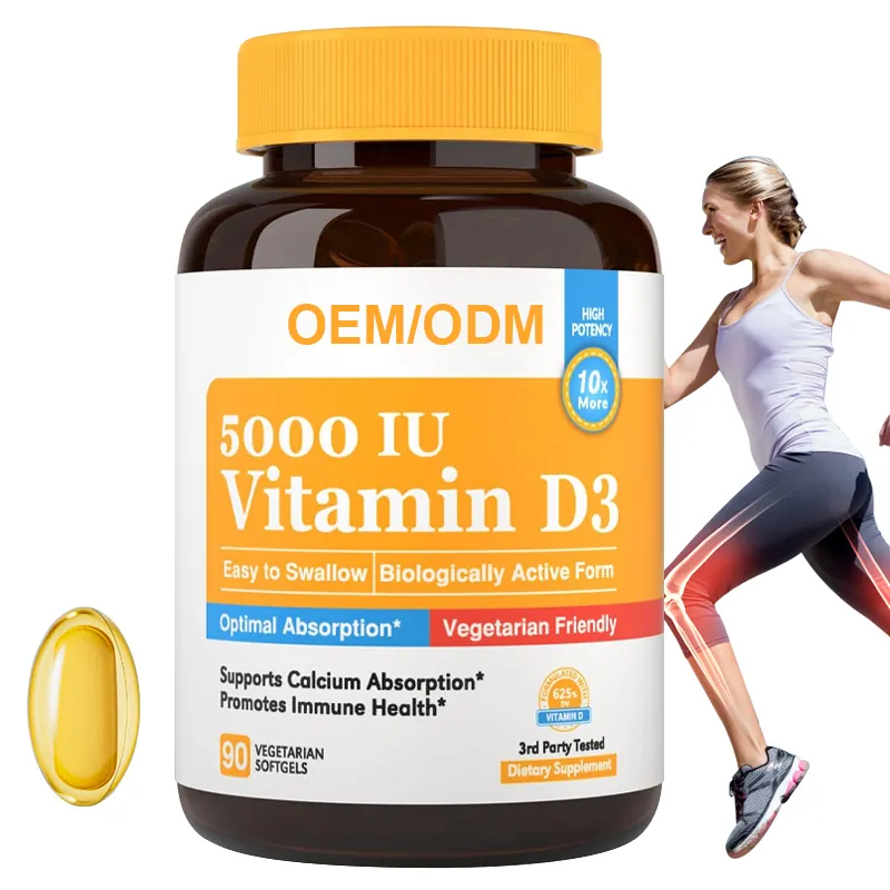 Top Quality VEGAN VITAMIN D3 Soft Gel Capsule for Support Calcium and Bone Metabolism Available at Bulk Price