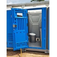 Ensemble de toilettes simples portables VIP pour chantier de construction Toilette de WC mobile pour usage extérieur dans les maisons en conteneur Salle de bain