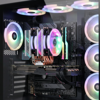 Refroidisseur d'air double dissipateur thermique en aluminium cuivre caloduc CPU Cooling ARGB RGB ventilateur éclairé pas cher prix Fabricant Dongguan