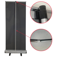 Support d'affichage de bannière en rouleau d'aluminium personnalisé, support de bannière en rouleau flex up x populaire