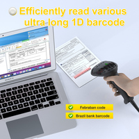 Escáner de Código de Barras Inalámbrico Xincode, Lector de Códigos de Barras Láser con Cable, Escáner USB 1D para Logística Express M-3100