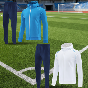 工場卸売 新品 高品質 イタリア ナポリ ジャケット 冬用暖かいジャケットとサッカーウェアセット - Product Image 1