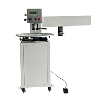 Presse à transfert de chaleur rotative pneumatique avec positionnement automatique des étiquettes, pression réglable et contrôle HMI pour vêtements