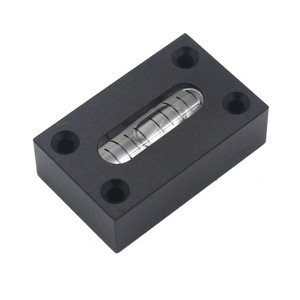Nivel de burbuja cuadrado pequeño Haccury de 32x20x10 mm, de aluminio negro, para herramientas de bricolaje - Product Image 2
