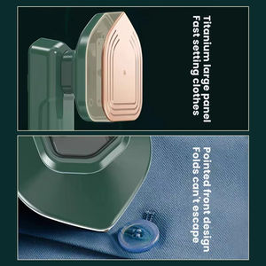 เตารีดไอน้ำพกพาขนาดเล็ก เครื่องรีดผ้าแบบแห้งและแบบเปียก ใช้ในบ้าน โรงแรม รถยนต์ เดินทาง ธุรกิจ - Product Image 4