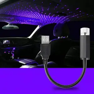 공장 도매 자동차 인테리어 장식 USB 프로젝터 자동차 지붕 상단 천장 별 빛 Led 자동차 지붕 빛