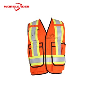 Wholesale <strong>Hi-Vis</strong> Multi-Pockets Work <strong>Vest</strong> Industrial Workwear Protective Uniform Safety <strong>Vest</strong> - Product Image 1