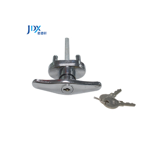 Chrome Plated Silver Sectional Door <strong>T</strong>-type <strong>Lock</strong> China Manufacturer <strong>T</strong> <strong>Handle</strong> <strong>Lock</strong> Pop Up <strong>T</strong> <strong>Handle</strong> <strong>Lock</strong> Used For Doors Garage Door - Product Image 6