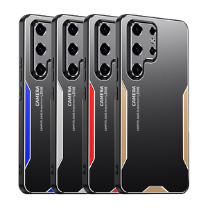 Custodia Protettiva in Lega di Alluminio per Obiettivo con Bumper in Silicone Opaco per <span class=keywords><strong>Samsung</strong></span> S26 S25 S24 S23 S22 <span class=keywords><strong>S21</strong></span> S20 Ultra + FE - Product Image 1