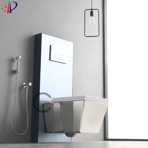 WC suspendu moderne en céramique sans cadre pour salle de bain, facile à nettoyer - Product Image 2