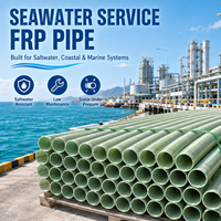 Tube composite léger résistant aux UV, anti-vieillissement, pour le drainage municipal et les systèmes d'irrigation agricole, tuyau en fibre de verre FRP