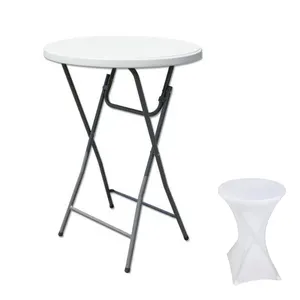 Best Price 80cm Round Plastic High Top Bar Table Supplier in China