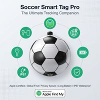 Traceur intelligent de football pour AirTag, balise sans fil compatible avec l'application Apple Find My, suivi Bluetooth, traceur GPS anti-perte pour clés de voiture, animaux de compagnie et enfants