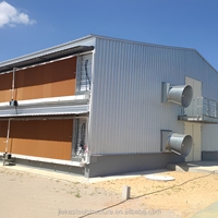Estructura de Acero Prefabricada para Gallineros, Moderna, Galvanizada, Ligera, de Metal