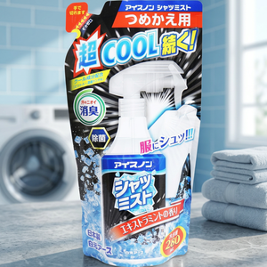 <b>Extra</b> <b>Mint</b> Scent Effective Large 280mL Refill for Non-Shirt Mist Ice Laundry and Fabric Spray Made in Japan - Product Image 3