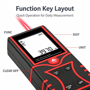 Noyafa NF-273L Industrial Laser Distance Meter 120m Digital Rangefinder Voice for Infrared <b>Tape</b> <b>Measure</b> Area/Volume Calc - Product Image 2