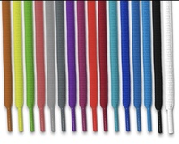 Lacets de sport ovales de 6 mm en gros, personnalisables, semi-plats, écologiques, de haute qualité, certifiés ROHS, en polyester/coton