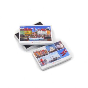 Minimalist Custom Logo Design Building French Magnets Tourist Souvenir <b>Fridge</b> Magnet - Product Image 4