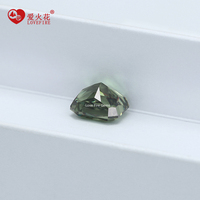 Vente en gros de peintures changeantes de couleur 9 #   Pierre de zircone cubique artificielle CZ en vrac, taille fleur de glace, taille carrée, pour bijoux