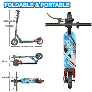 Armazém dos EUA 36v 200w 25 km/H Bateria Scooter Elétrico Profissional Trotinette-Electrique E Scooter para Adolescentes - Product Image 6